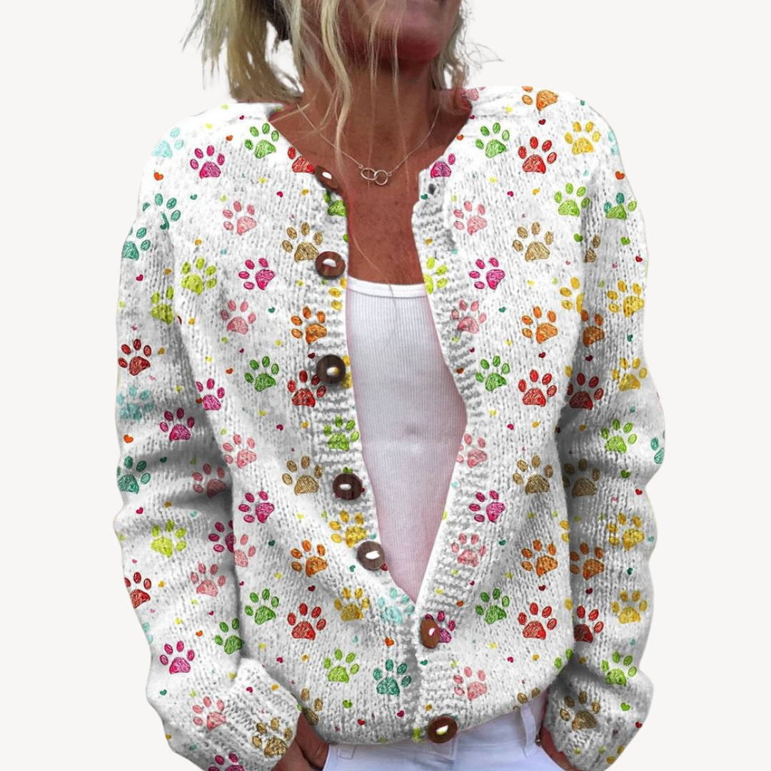 Ladies' Pretty Embroidery Sweater