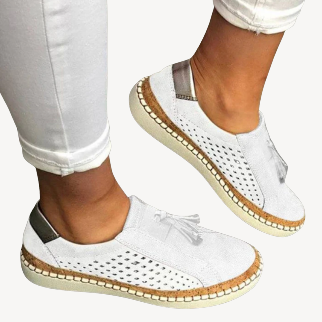 Comfortable Leather Slip On Shoes for Women