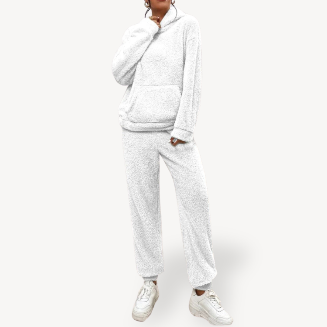 Soft Cozy Women's Fleece Hoodie Lounge Set