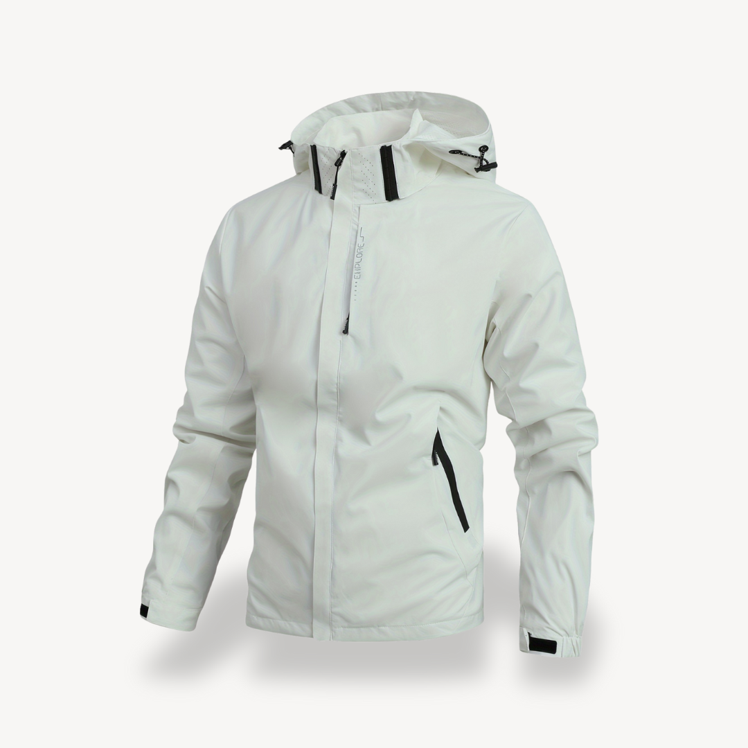 Men's Waterproof Zip Up Hooded Jacket