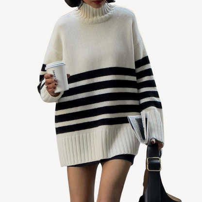 Colorful Winter Knit Sweater for Ladies