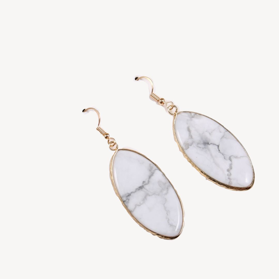 Sparkling Stone Dangle Earrings