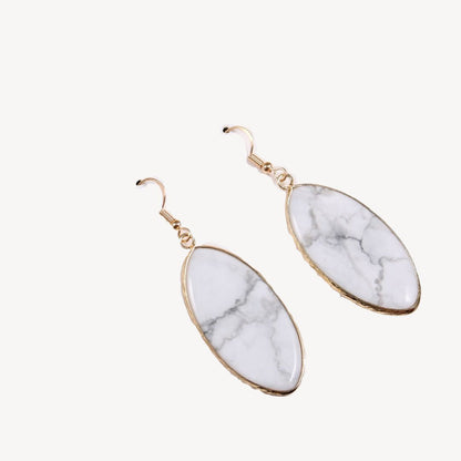 Sparkling Stone Dangle Earrings