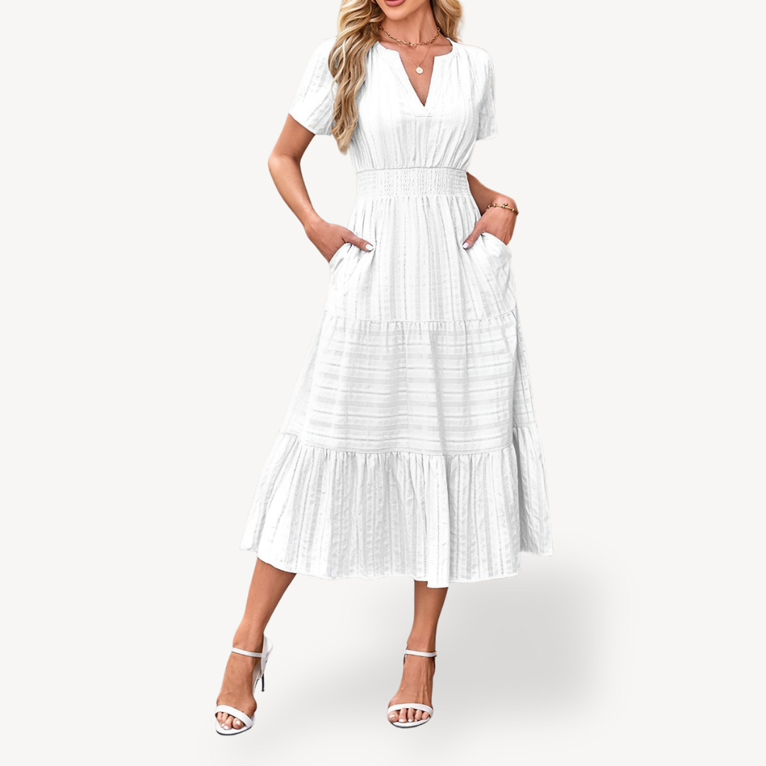 Layered Mid Length Women's Dress