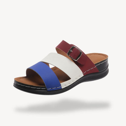 Vibrant Comfortable Leather Walking Sandals