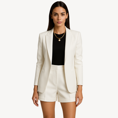 Classic Ladies Jacket Shorts Outfit