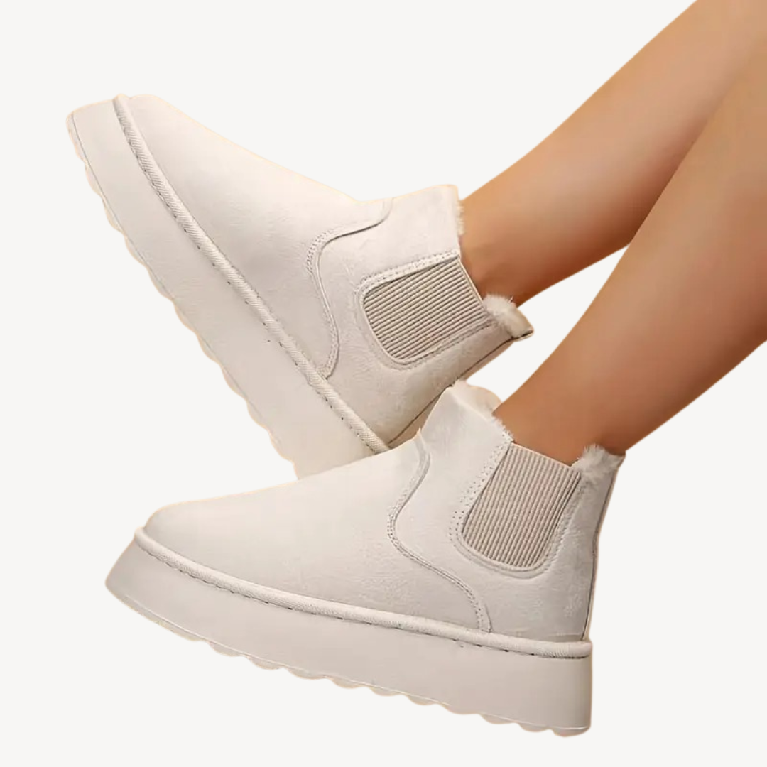 Comfortable Faux Fur Ankle Boots for Women