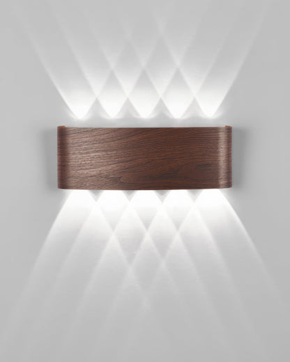 Outdoor Weatherproof Wooden LED Wall Lamp