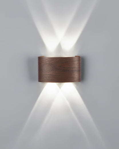 Outdoor Weatherproof Wooden LED Wall Lamp
