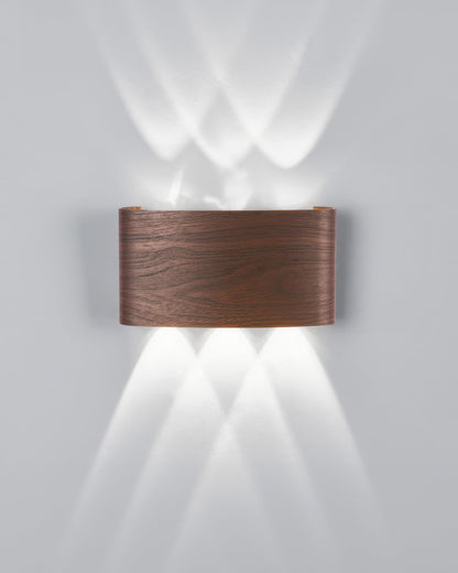 Outdoor Weatherproof Wooden LED Wall Lamp