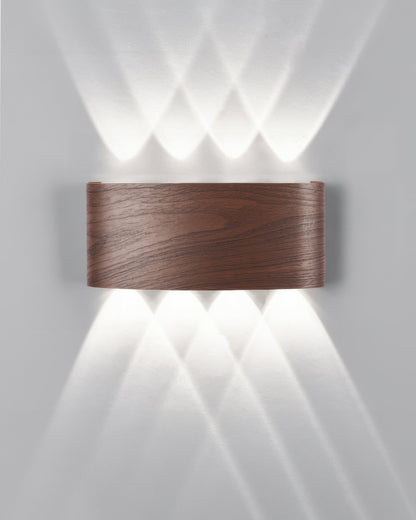 Outdoor Weatherproof Wooden LED Wall Lamp