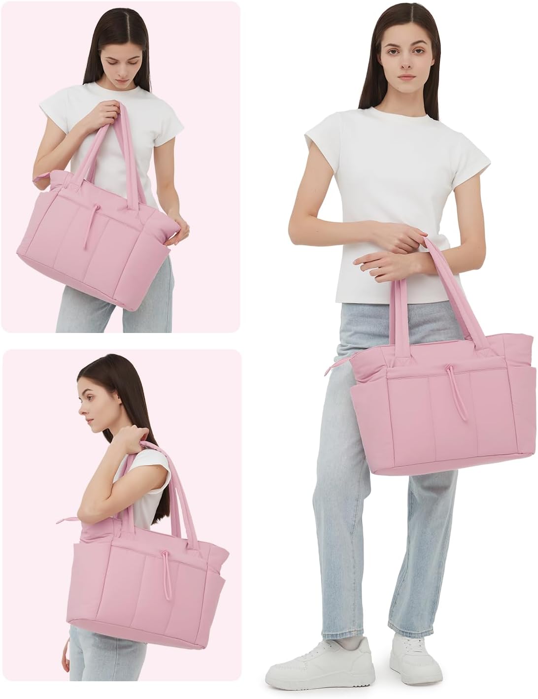 Insulated Water Bottle Tote Bag with Laptop Compartment