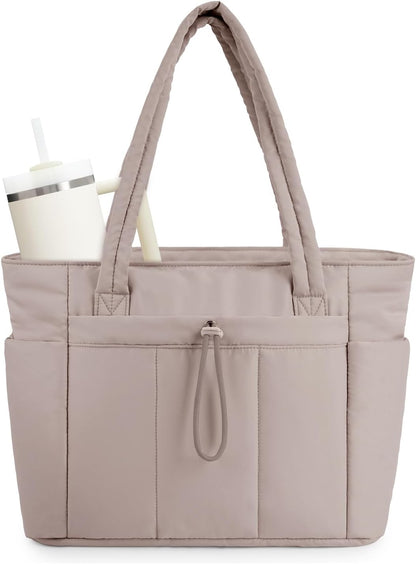 Insulated Water Bottle Tote Bag with Laptop Compartment