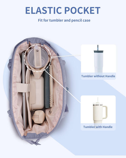 Insulated Water Bottle Tote Bag with Laptop Compartment