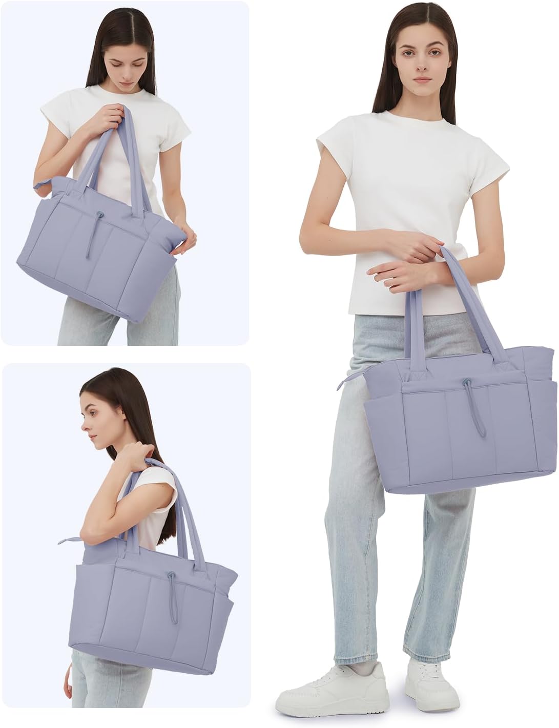 Insulated Water Bottle Tote Bag with Laptop Compartment