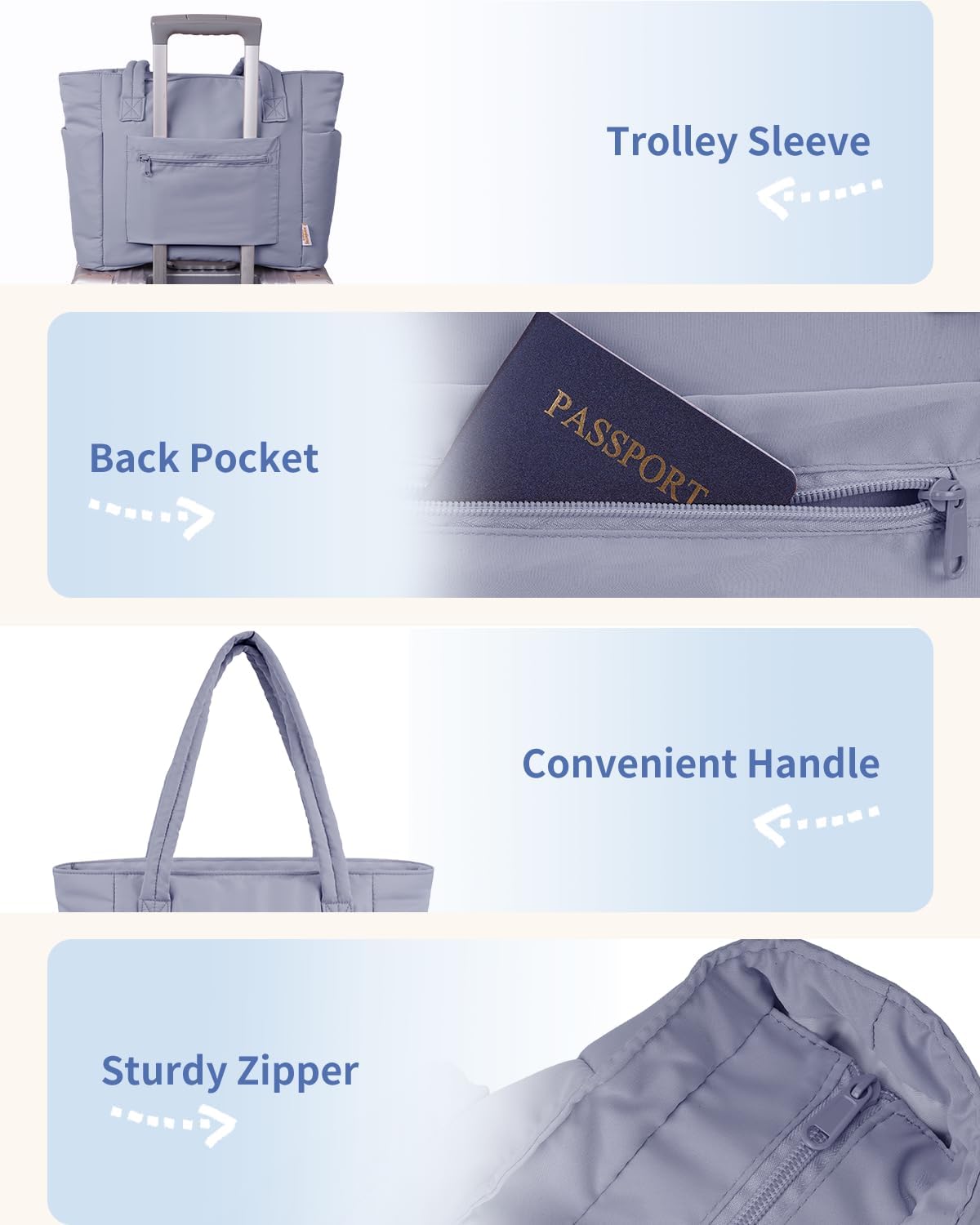 Insulated Water Bottle Tote Bag with Laptop Compartment