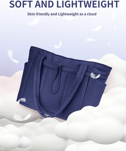 Insulated Water Bottle Tote Bag with Laptop Compartment