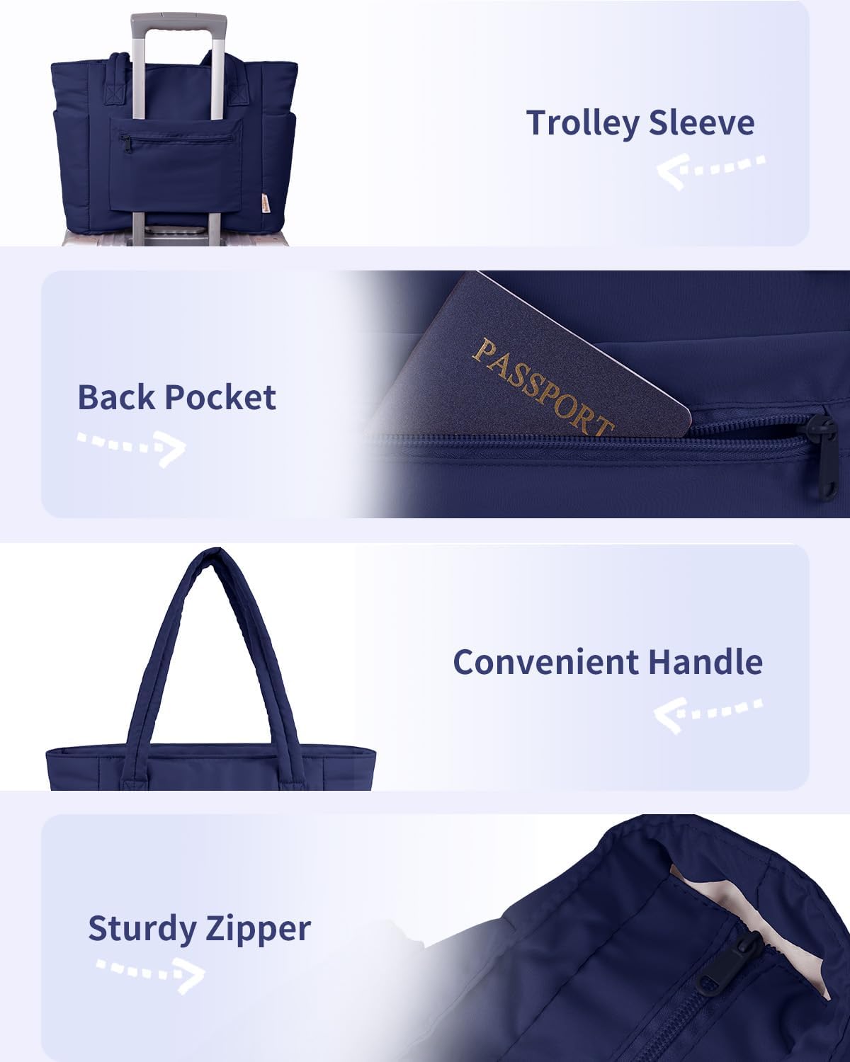 Insulated Water Bottle Tote Bag with Laptop Compartment