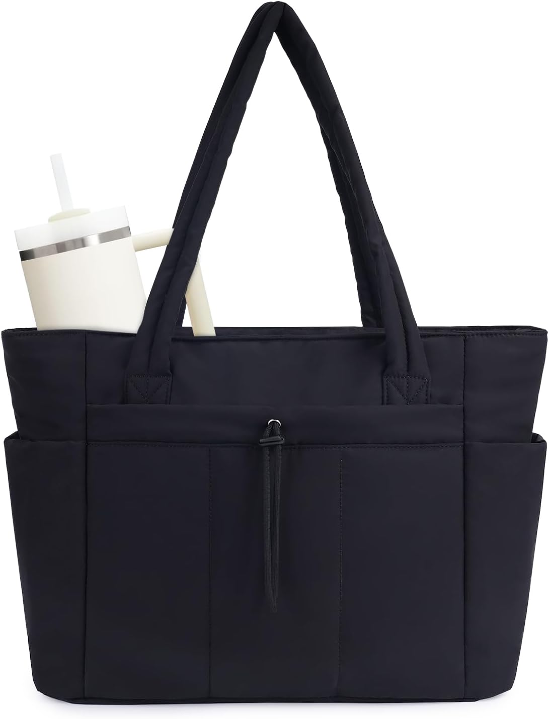 Insulated Water Bottle Tote Bag with Laptop Compartment