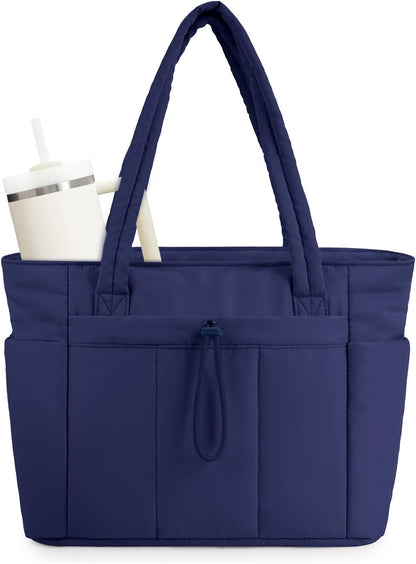Insulated Water Bottle Tote Bag with Laptop Compartment