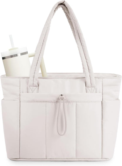 Insulated Water Bottle Tote Bag with Laptop Compartment - OutfitLondon