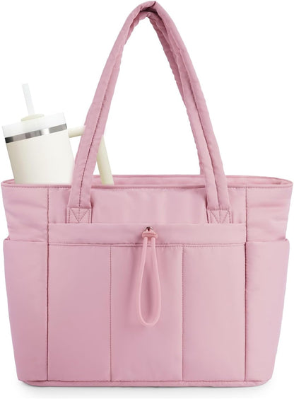 Insulated Water Bottle Tote Bag with Laptop Compartment