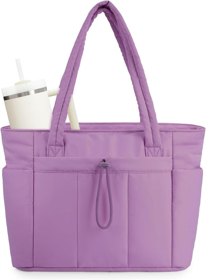 Insulated Water Bottle Tote Bag with Laptop Compartment