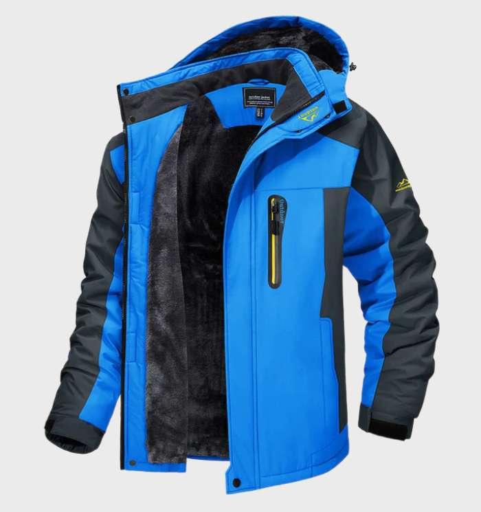 Insulated Water Resistant Mens Fleece Hoodie Jacket