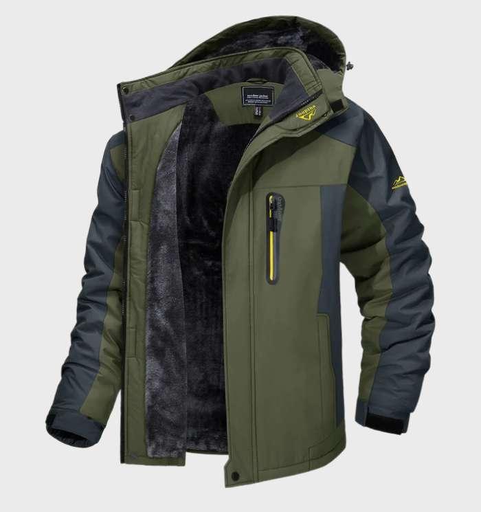 Insulated Water Resistant Mens Fleece Hoodie Jacket - OutfitLondon