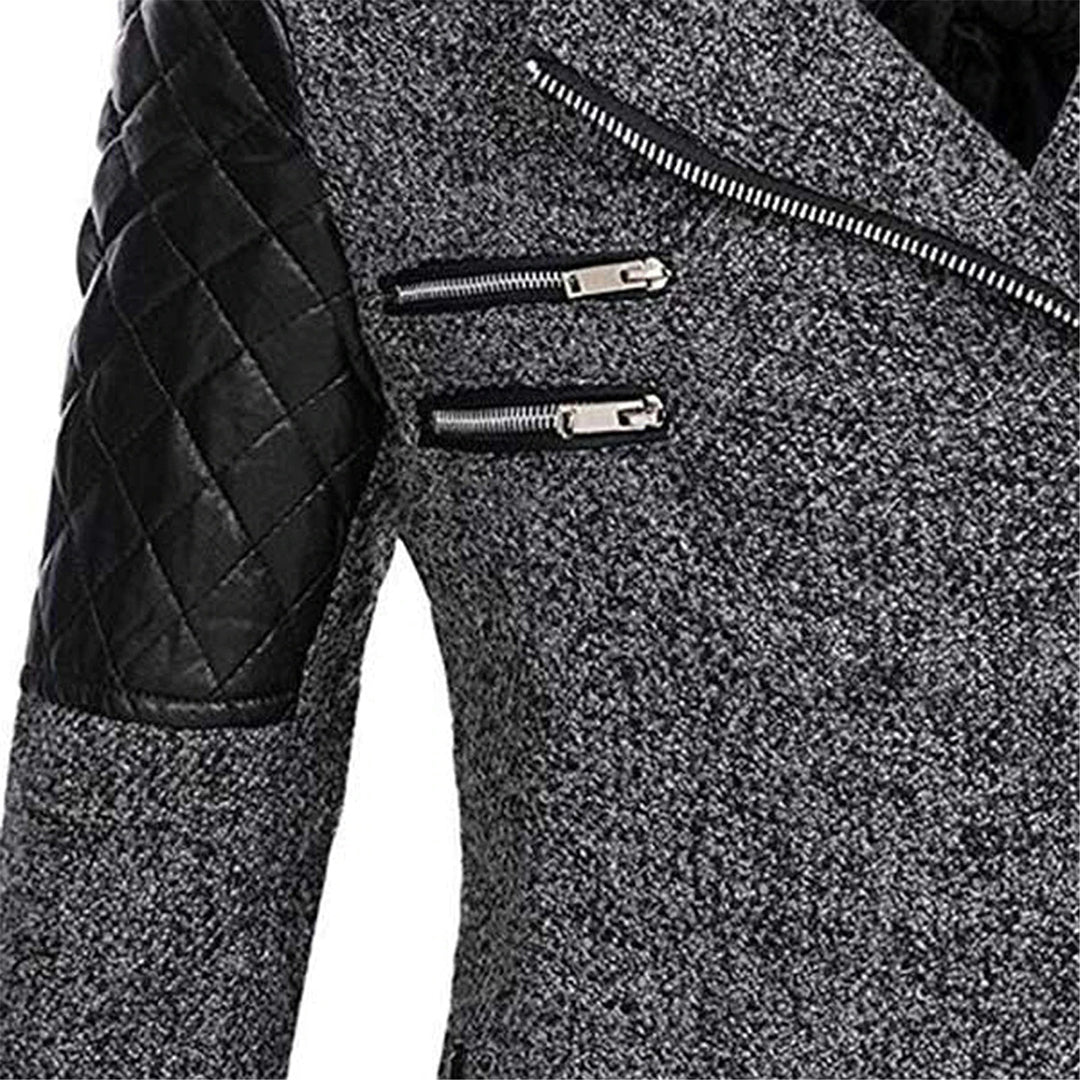 Warm Waterproof Ladies Long Asymmetrical Coat