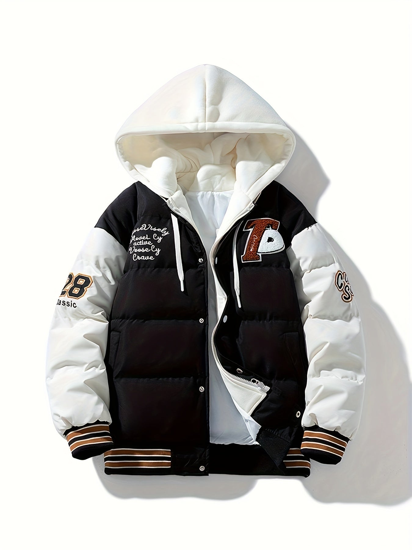 Cozy Mens Down Parka Jacket with Hood