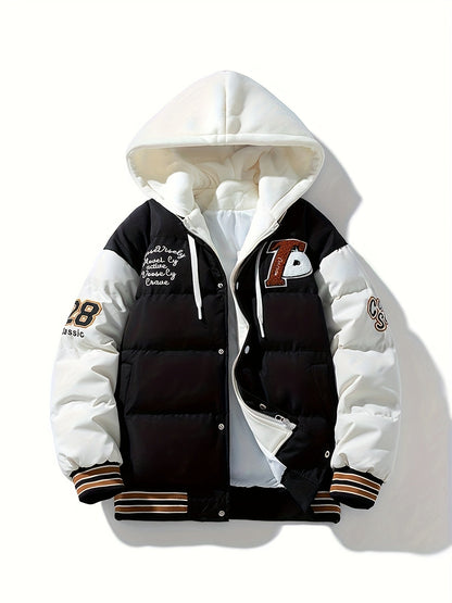 Cozy Mens Down Parka Jacket with Hood