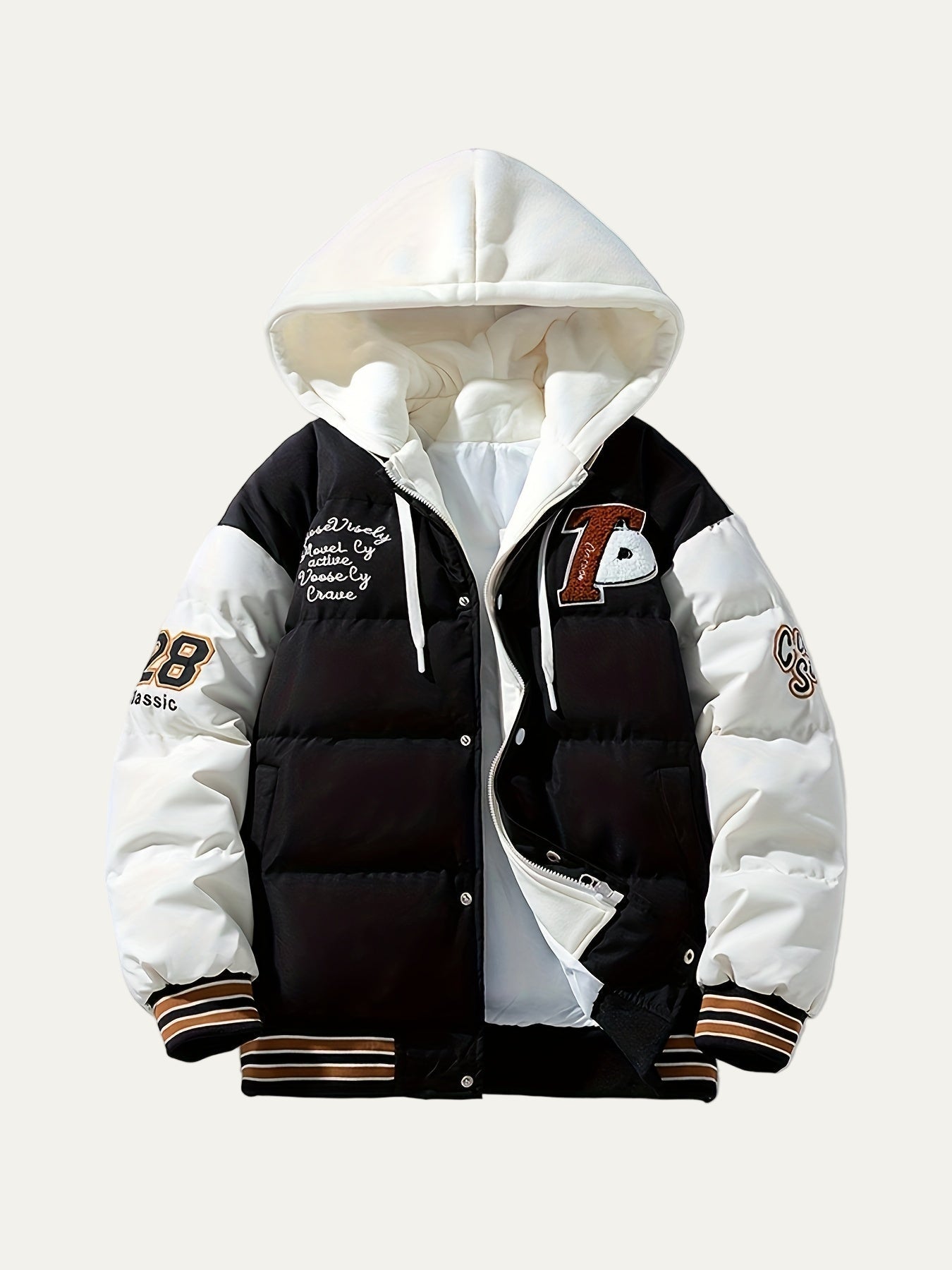 Warm Waterproof Padded Hoodie Jacket