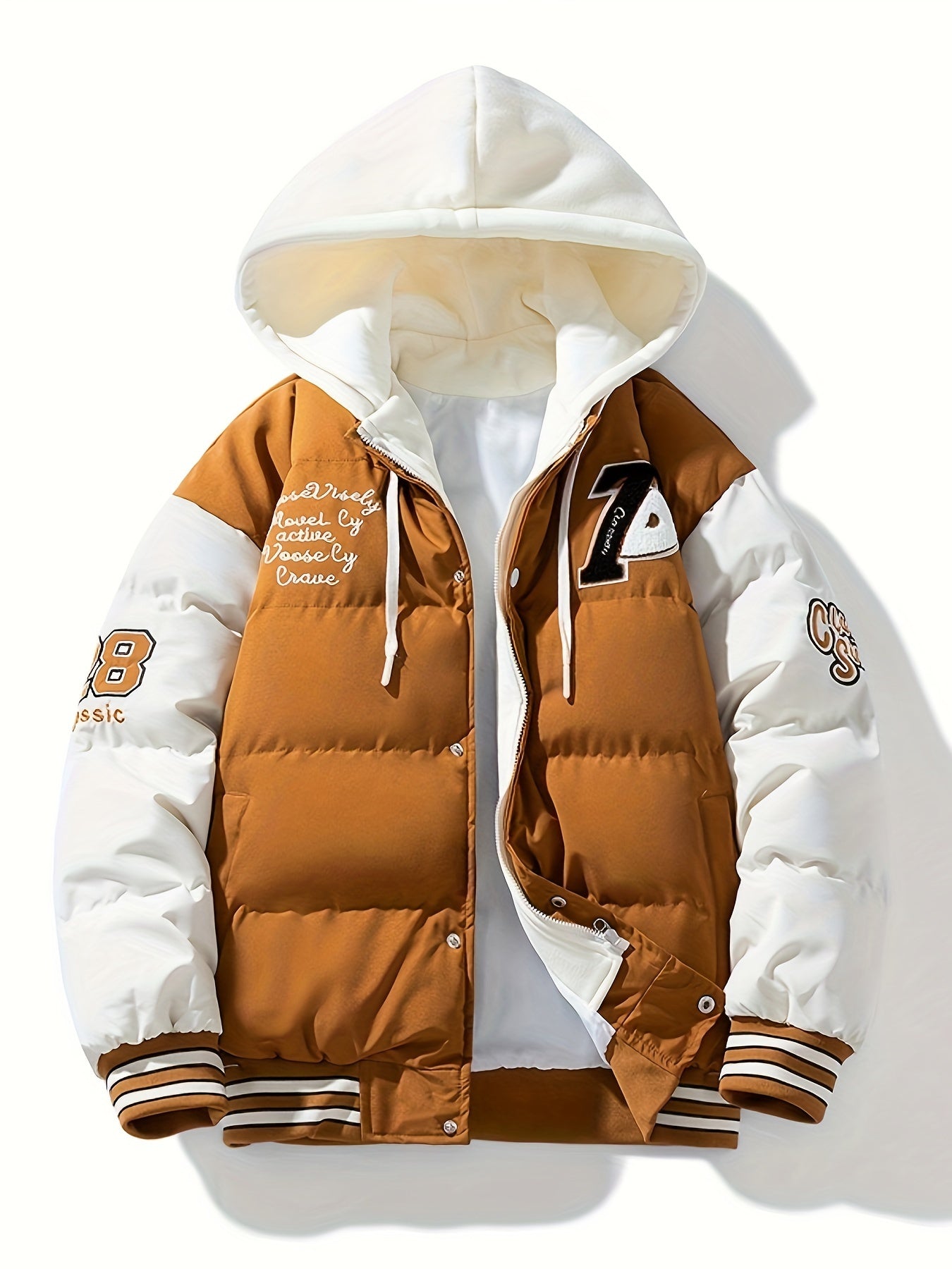 Cozy Mens Down Parka Jacket with Hood