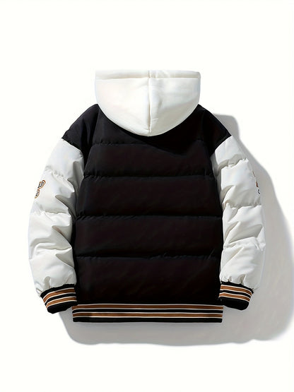 Cozy Mens Down Parka Jacket with Hood