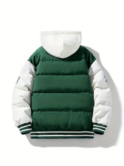 Cozy Mens Down Parka Jacket with Hood
