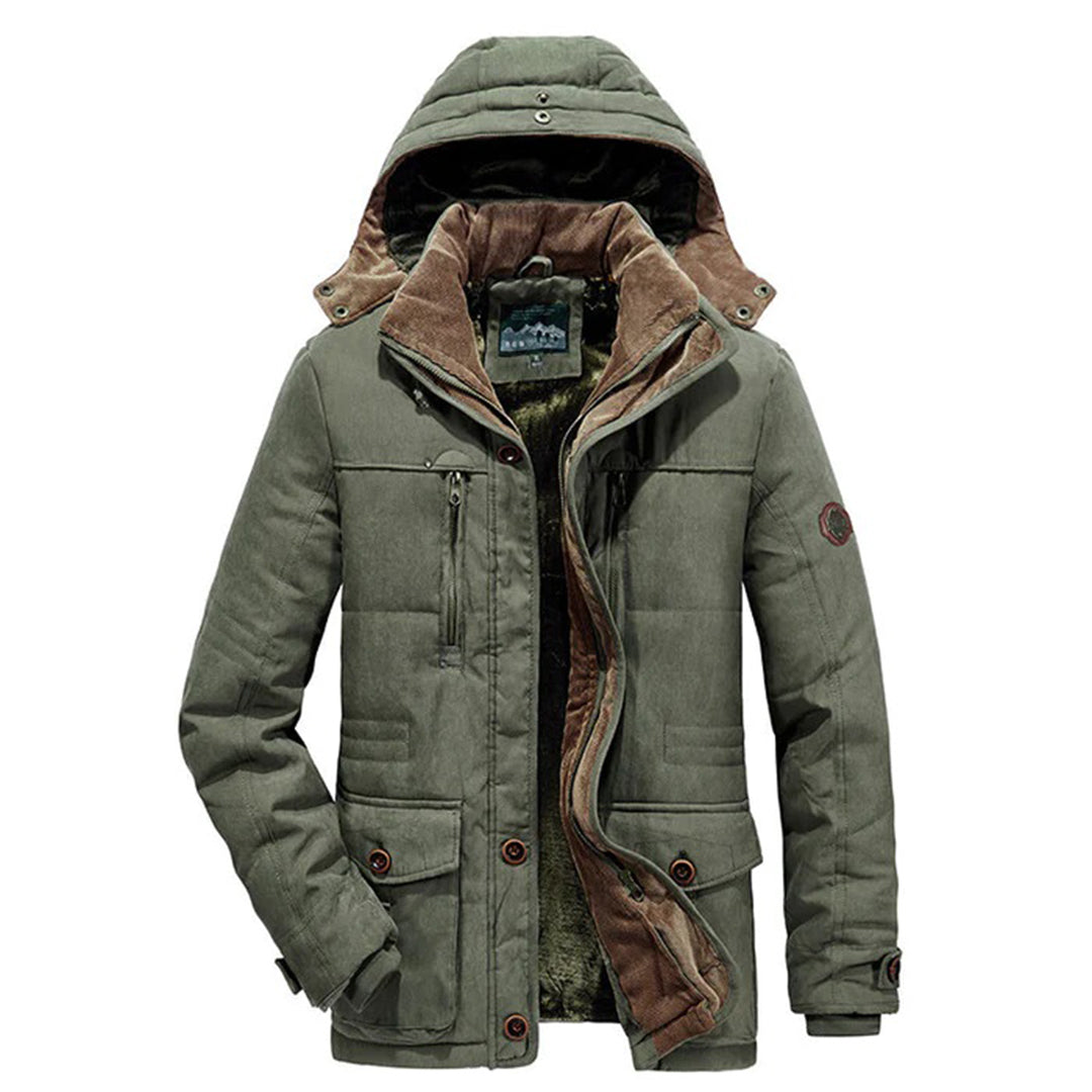 Thermal Mens Fleece Lined Parka Jacket - OutfitLondon