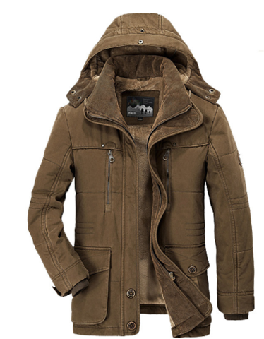 Thermal Mens Fleece Lined Parka Jacket