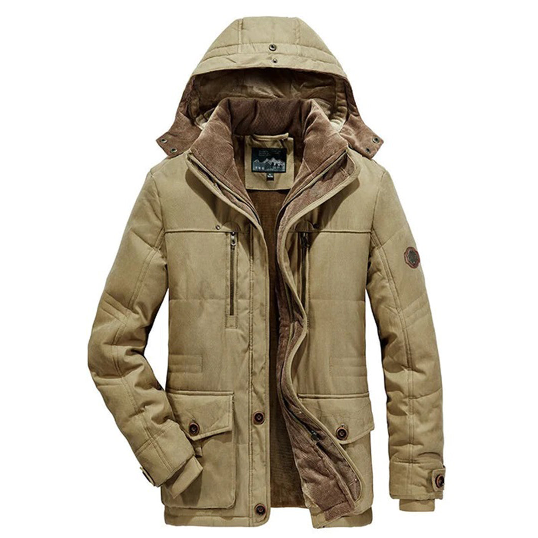 Thermal Mens Fleece Lined Parka Jacket