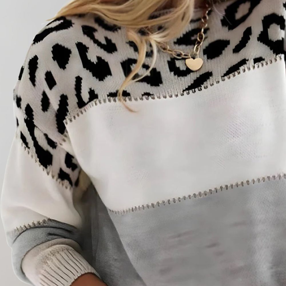 Cozy Animal Print Ladies Sienna Sweater