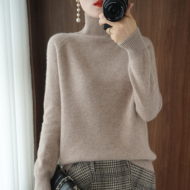 Cozy Women's Turtleneck Sweater Celeste