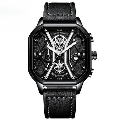 Trendy Skull Leather Wristwatch