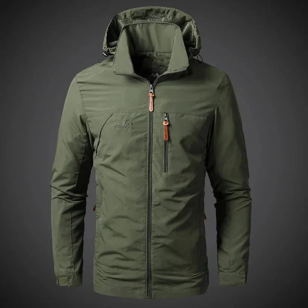 Breathable Men's Rain Windbreaker Coat - OutfitLondon
