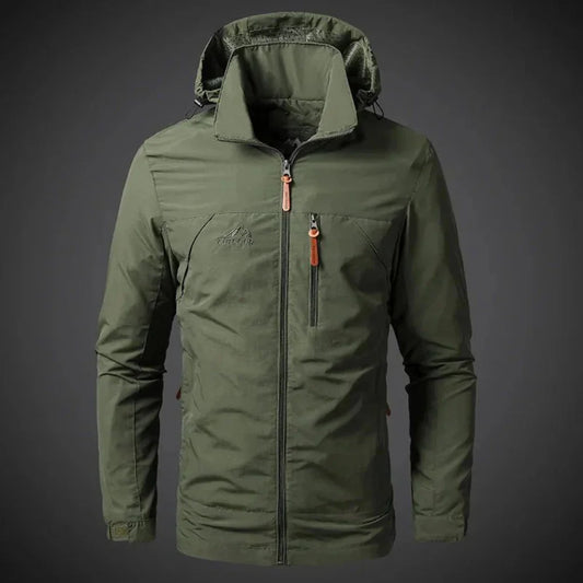 Breathable Men's Rain Windbreaker Coat - OutfitLondon