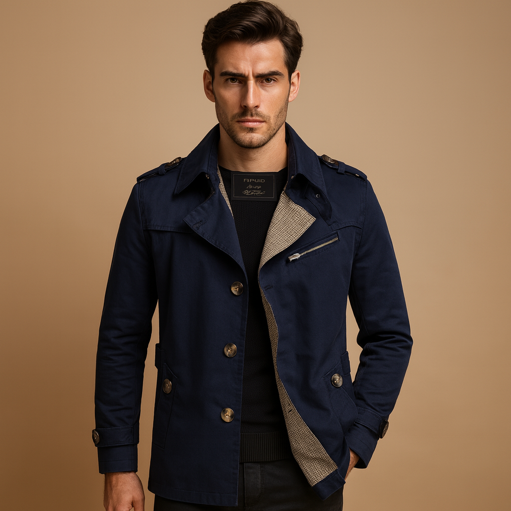 Waterproof Men's Classic Long Coat