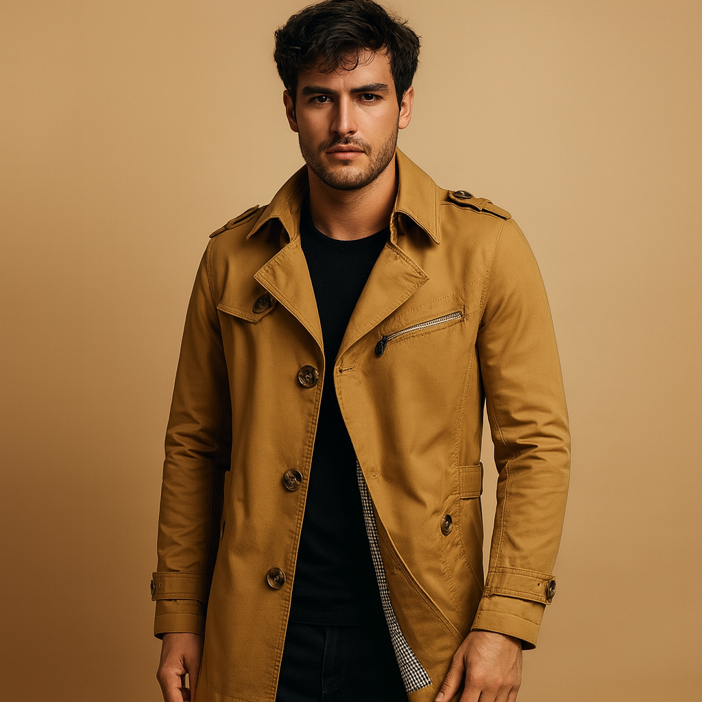 Waterproof Men's Classic Long Coat