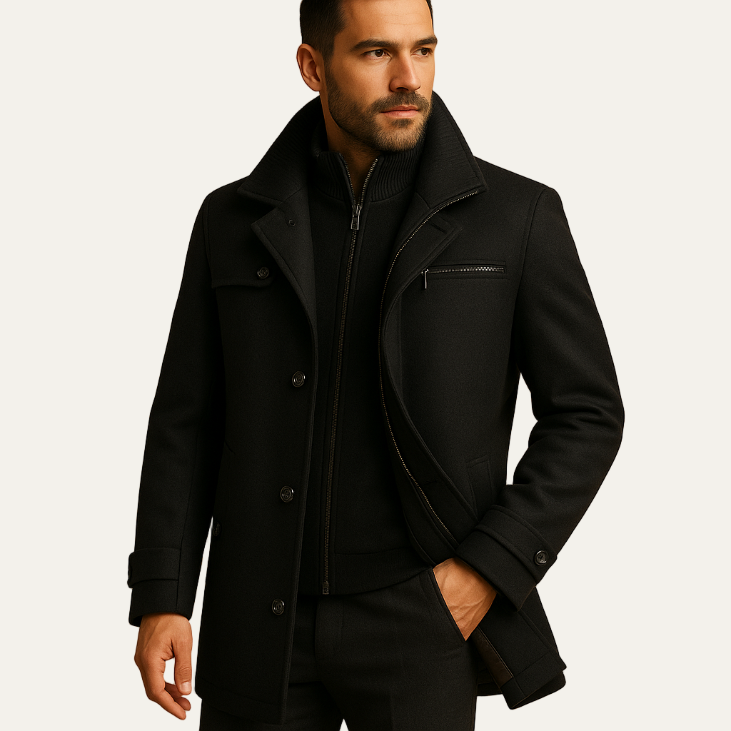 Warm Men's DownFilled Long Parka Jacket - OutfitLondon