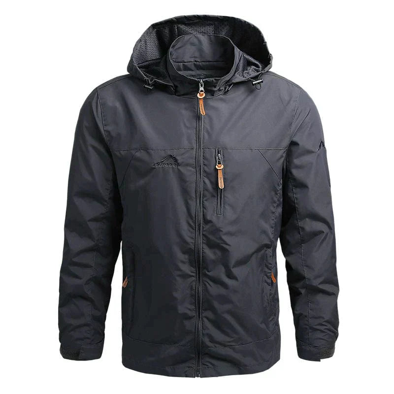 Breathable Men's Rain Jacket with Hood