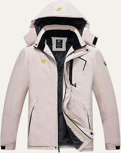 Men's Synthetic Fur Trimmed Padded Coat