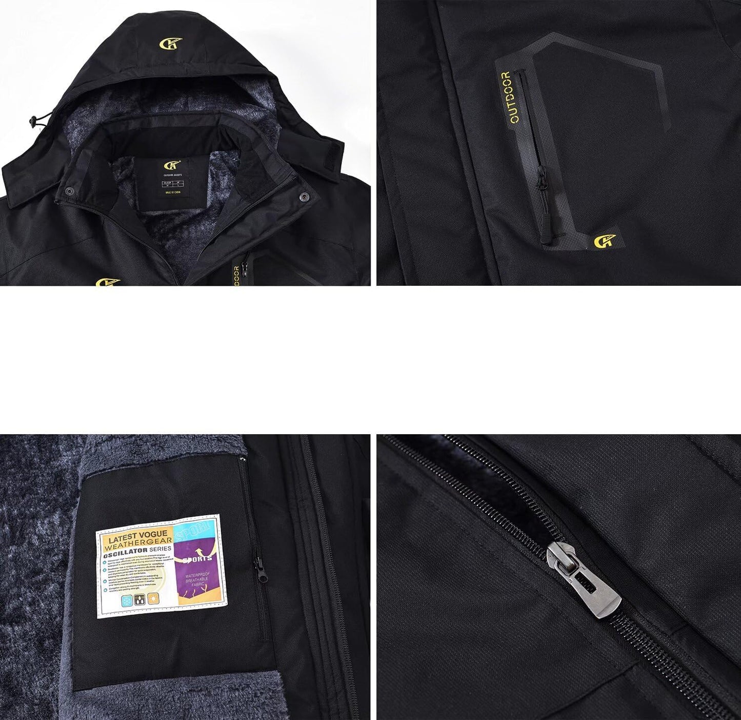 Men's Synthetic Fur Trimmed Padded Coat